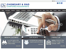 Tablet Screenshot of chowdaryandrao.com